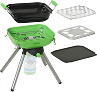 Barbecue portable multi-fonctions Flame King YSNVT-301CGA - Gril au propane 8 000 BTU avec allumage automatique
