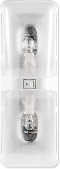 Double 12V Ceiling Lamp with Clear Lens - Replacement