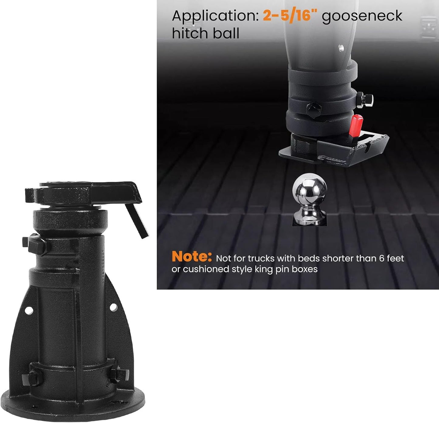 Gooseneck adapter 12 to 16 inches