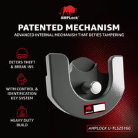 AMPLock TLS2516G – Heavy-Duty Trailer Lock for 2-5/16" Couplers