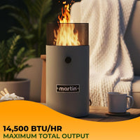 Martin MFP1 Propane Tabletop Fire Pit – 14,500 BTU Outdoor Heater