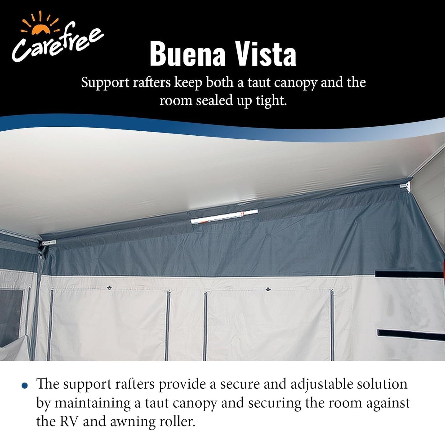 Enclos d’Auvent Buena Vista - Facile à Installer, Léger et Compact