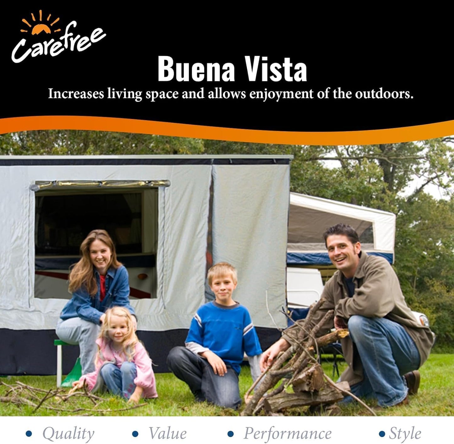 Enclos d’Auvent Buena Vista - Facile à Installer, Léger et Compact