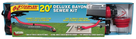 Kit Tuyau Égout 20' avec Raccords Baïonnette Rotatifs pour RV – Installation Facile et Flexible