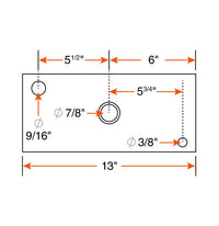 Égaliseur de suspension industriel 8K 13" zinc – Pièce robuste pour remorques
