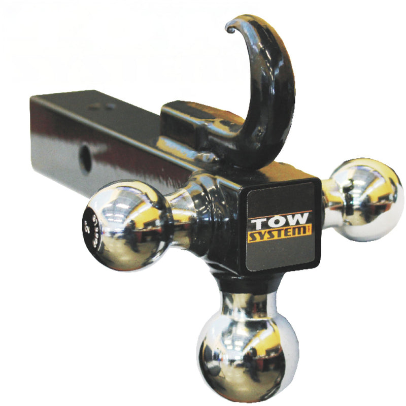Universal Trailer Hitch Ball Set with Integrated Hook