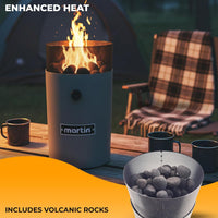 Martin MFP1 Propane Tabletop Fire Pit – 14,500 BTU Outdoor Heater