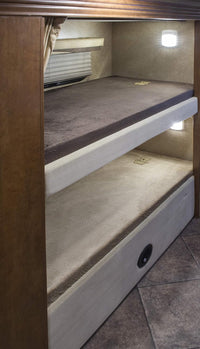 Lippert Teddy Bunk Cover Mattress Case 4 x 32 x 74 Chocolate
