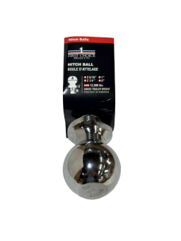 Boule d’attelage 2-5/16" x 1" – 12 000 lb GTW en acier forgé chromé