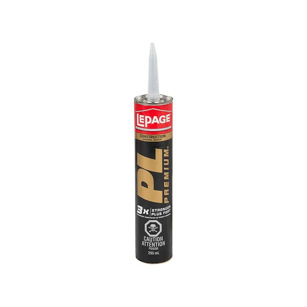 Adhésif de Construction PL Premium 295 ml – Polyuréthane pour Bois, Métal, Céramique et Plus