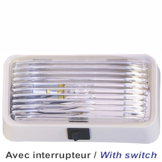 Lumière intérieur / extérieur avec interrupteur – Éclairage clair pour remorque et roulotte