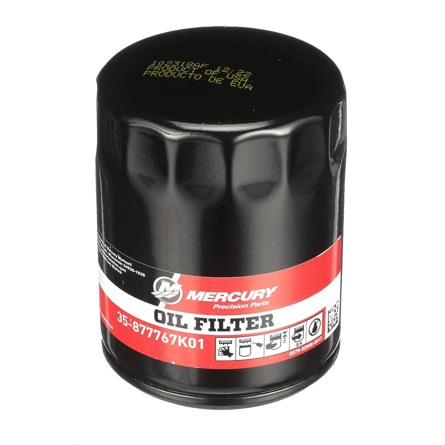 Mercury 877767K01 Oil Filter for Verado Outboard Motors 135-200HP