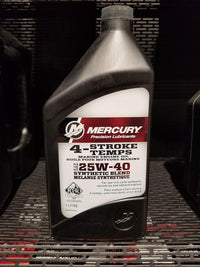 Mercury 25W40 Synthetic Blend Marine Oil – 1 Pint (8M0078641)