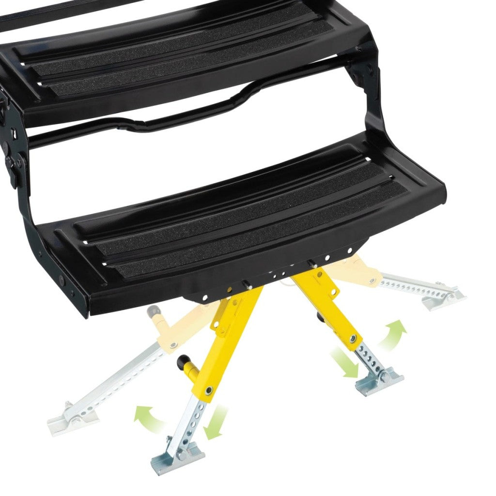 Fabater Kit De Stabilisateur De Marche Pour Camping-Car, Stabilisateur D'escalier Pour Camping-Car De Remorque, Plages De Hauteur De 2,8 à 11,4, Accessoires De Camping-Car