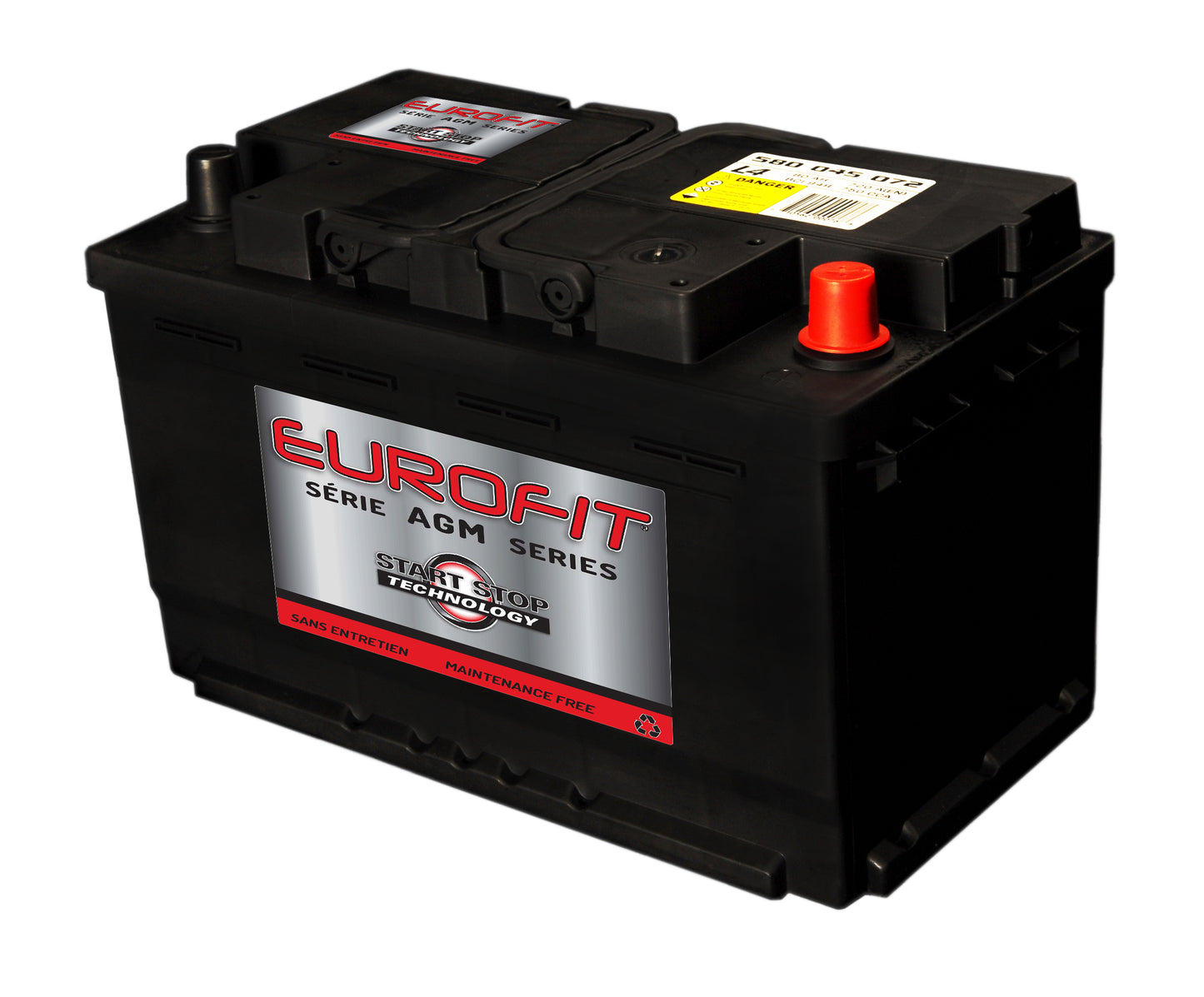Batterie AGM EUROFIT 94R – 12V 80Ah 850CCA | Puissance fiable pour voitures modernes