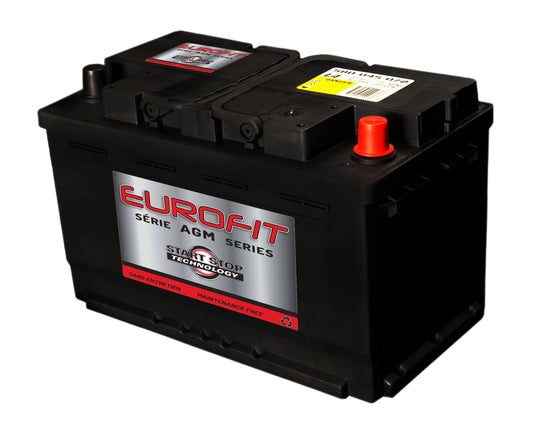 Batterie AGM EUROFIT 94R – 12V 80Ah 850CCA | Puissance fiable pour voitures modernes