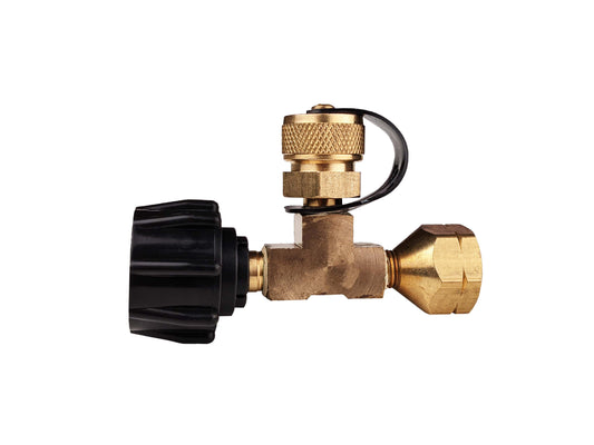 Raccord de propane POL Femelle x BOM x QCC – Adaptateur gaz M-2216