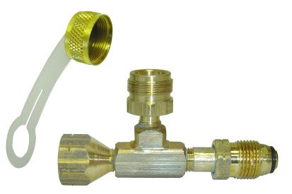 Raccord propane POL femelle x BOM x POL en laiton – M-2215