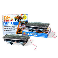 Gril portable à démarrage rapide Pull Start Fire – BBQ instantané au charbon naturel