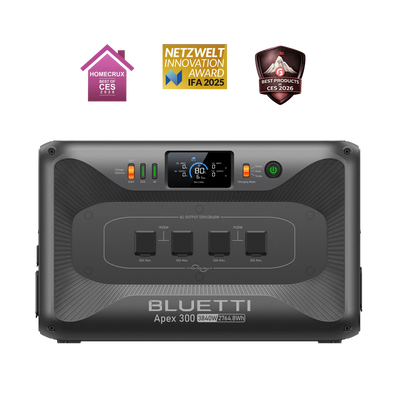 BLUETTI Apex 300 Station Énergie Portable 3840W | Batterie LiFePO₄ Haute Performance