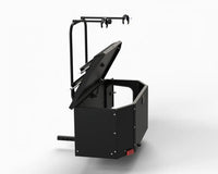 Coffre de Rangement ATLAS GoBOX-400 avec Support à Vélo - Durable, Spacieux, Approuvé pour Vélos Électriques