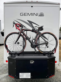 Coffre de Rangement ATLAS GoBOX-400 avec Support à Vélo - Durable, Spacieux, Approuvé pour Vélos Électriques