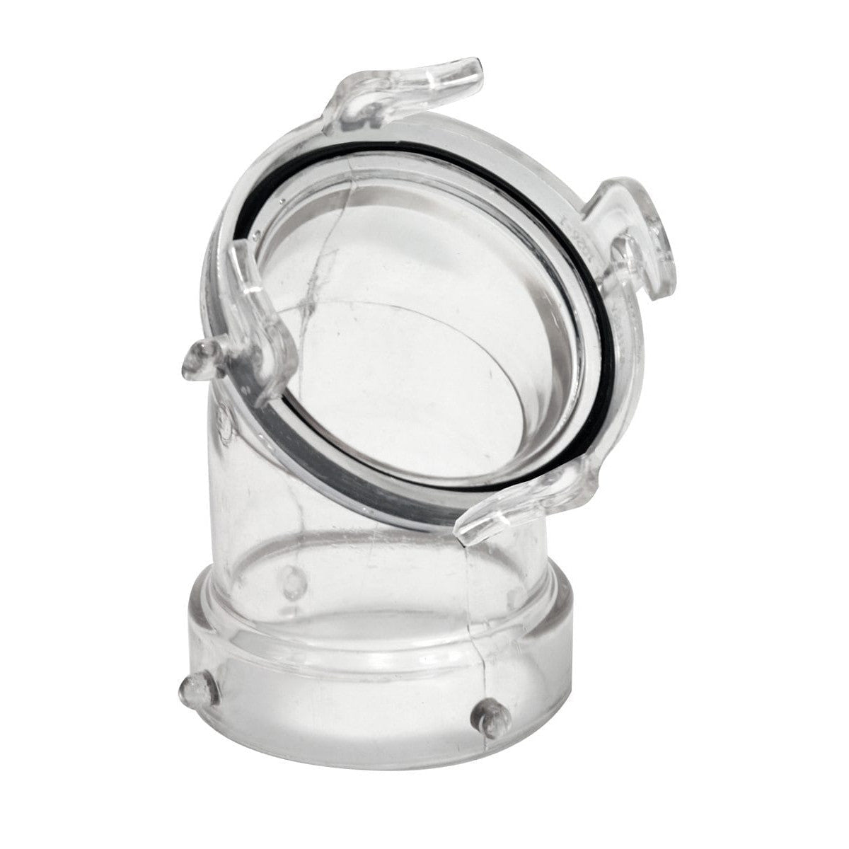 45 degree clear hose adapter