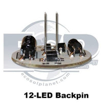Ampoule à 12 LED circulaire G4 blanc chaud