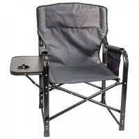 Chaise Pliable Kuma Bear Paws avec Table Latérale et Porte-Boissons - Robuste et Confortable, 350 lb
