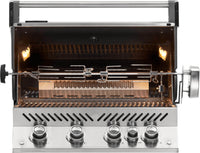Barbecue Encastrable Napoleon Prestige PRO™ 500 - Gaz Propane avec Brûleur Infrarouge et Rôtissoire