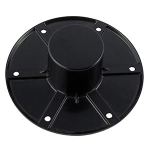 Base de pied de table encastrée AP Products 20-1392 noire 6 po