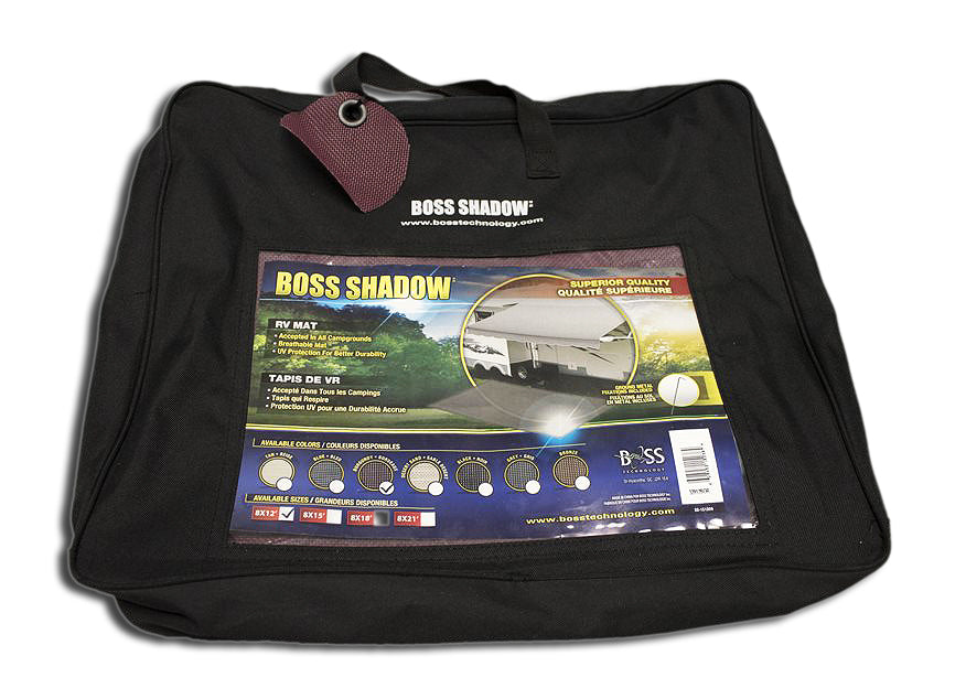 Tapis de camping respirant 8' x 21' bronze avec protection UV et fixations – Idéal pour VR et extérieur