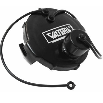 3 Inch Bayonet Waste Valve Cap - Black Plastic with Hose Connector