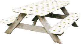 Housses pour table de pique-nique et bancs – Ensemble de camping