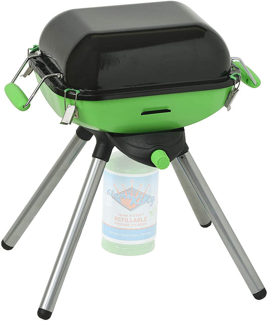 Barbecue portable multi-fonctions Flame King YSNVT-301CGA - Gril au propane 8 000 BTU avec allumage automatique