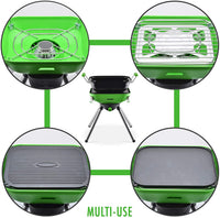 Barbecue portable multi-fonctions Flame King YSNVT-301CGA - Gril au propane 8 000 BTU avec allumage automatique