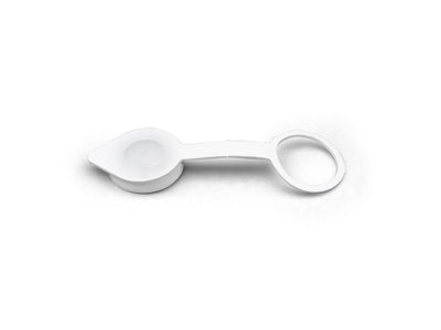 TV Cable Entry Plate Cap - Weatherproof Rubber in Polar White