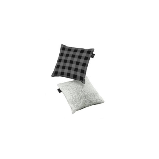 Pillow Kuma Square decor pillow 17x17 Grey/Black