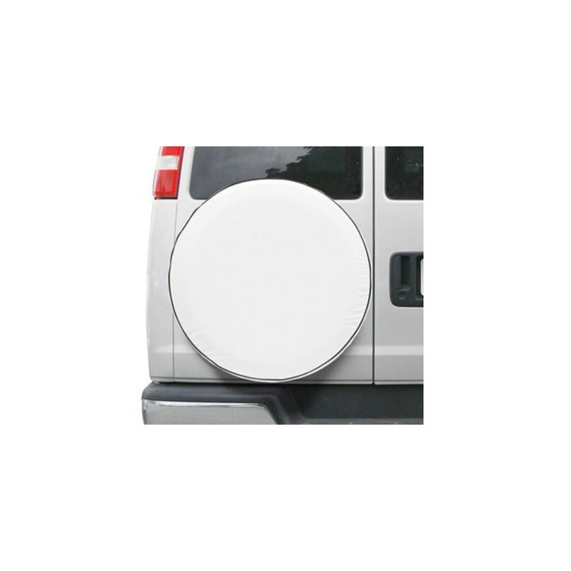 Housse pneu secours 25 1/2''-26 1/2'' blanc /Unité
