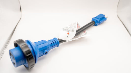 Adaptateur Électrique Twist Lock 15A vers 30A NEMA 5-15P à L5-30R avec Cordon