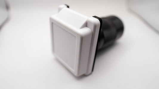 Prise extérieure Twist 50A blanche carrée pour roulotte – 125V/250V