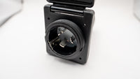 Square Black Twist 50A Outdoor RV Plug – 125V/250V