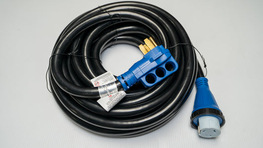 Câble d’alimentation VR détachable 50A – 50 pieds avec indicateur de puissance