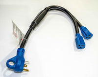 Cordon Adaptateur en Y pour VR — 30A vers 2 x 15A (NEMA TT-30P vers NEMA 5-15R)