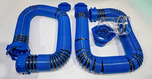 Kit de Boyau d’Égout pour VR – Boyau TPE 20 pi avec Adaptateur 4-en-1