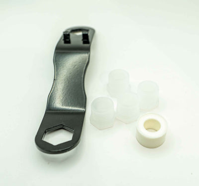 Kit de bouchons de vidange pour chauffe-eau de VR – Clé + 4 bouchons + ruban PTFE