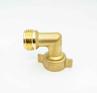 Lead-Free Brass 90° Hose Elbow – With or Without Handle | RV & Garden Accessories