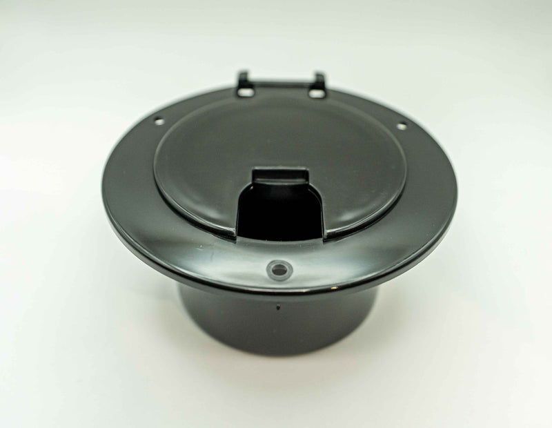 Trappe électrique pour VR – Hatch électrique pour roulotte | Accessoire VR (Noir / Blanc)