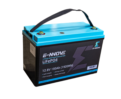 Batterie E-NNOVE LiFePO₄ 12.8V 150Ah (1920Wh) – Lithium Fer Phosphate avec BMS 150A | Modèle LFP12-150