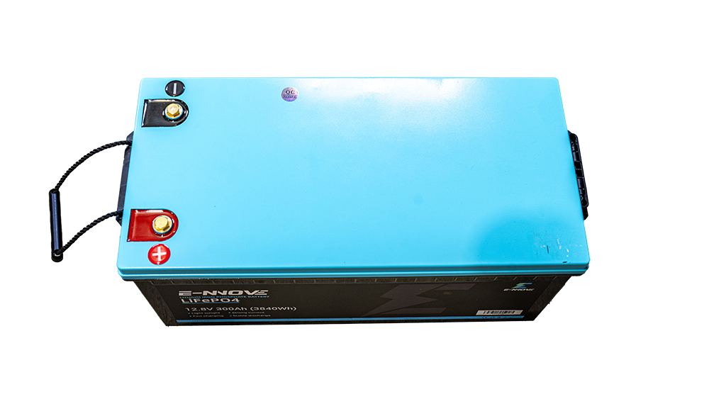Batterie E-NNOVE LiFePO₄ 12.8V 300Ah (3840Wh) – Lithium Fer Phosphate avec BMS 200A | Modèle LFP12-300